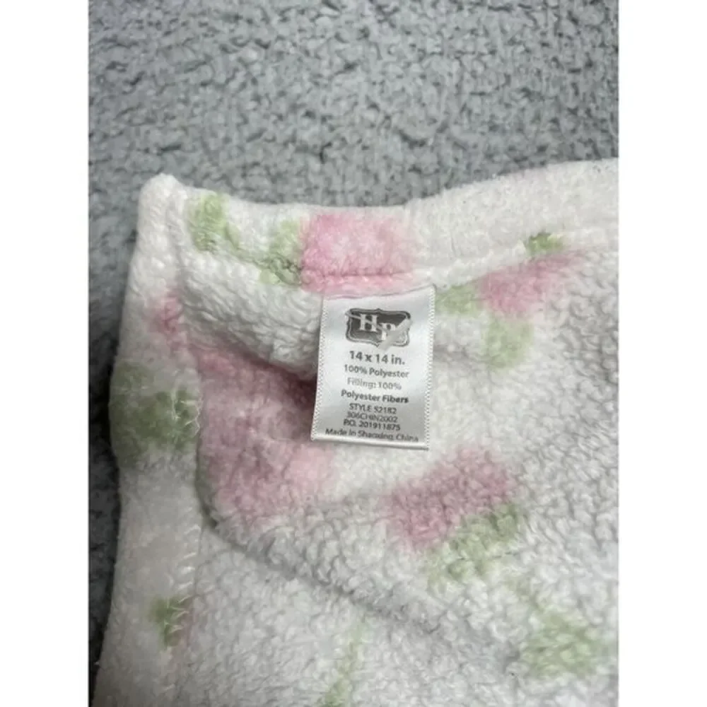 HB Hudson Baby Lovey Security Blanket Rose Deer White Pink Green Doe‎ Soft Girl